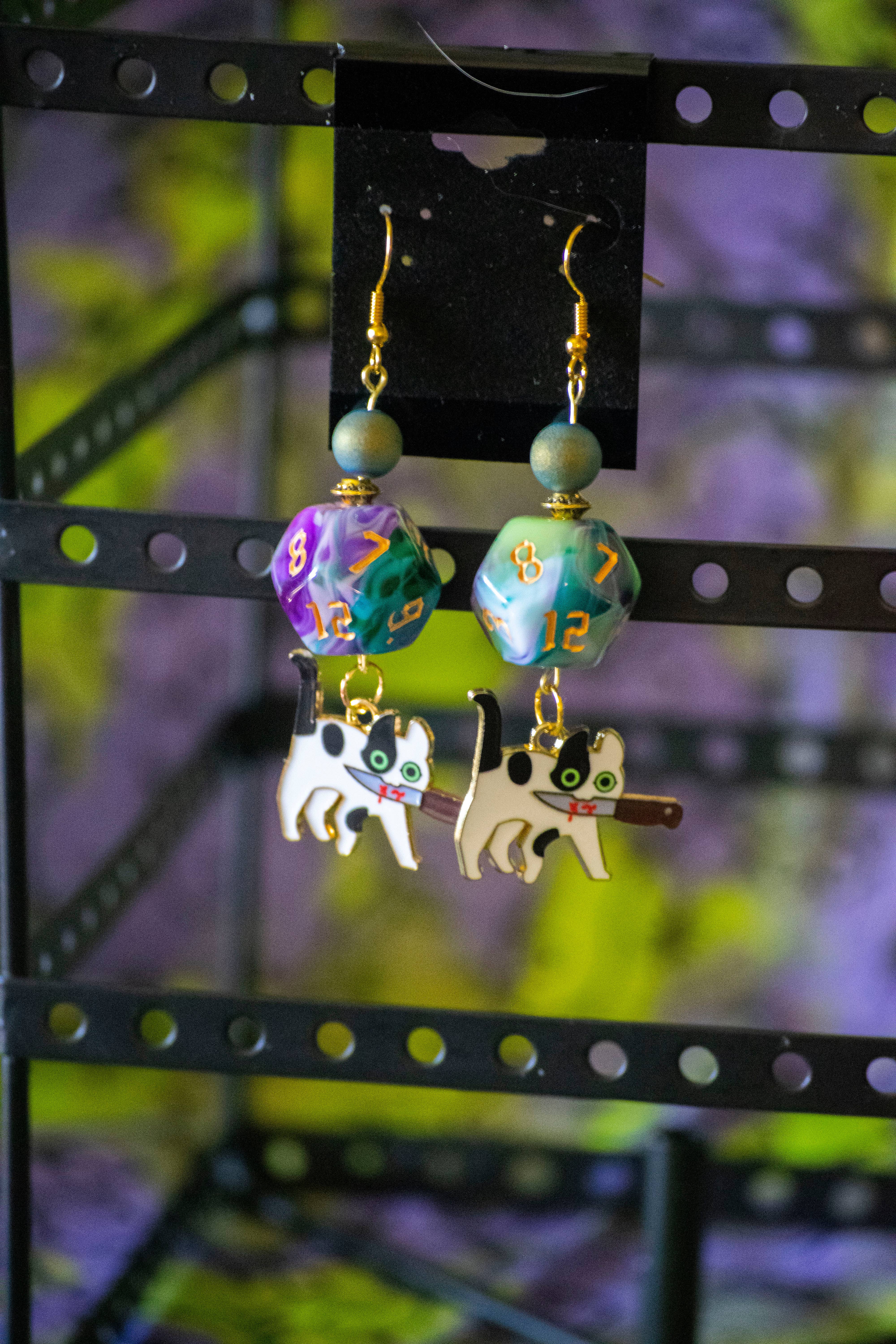 Melody's Menageries (Critical Crystals) - Wholesale Jewelry Set - Dice earring wholesale box13