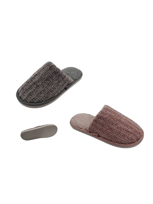 MB SMERWICK SA - Wholesale Slippers - Women's - KNITTING INDOOR SLIPPER - 2 COL.. - T.36/41 - MBS031373