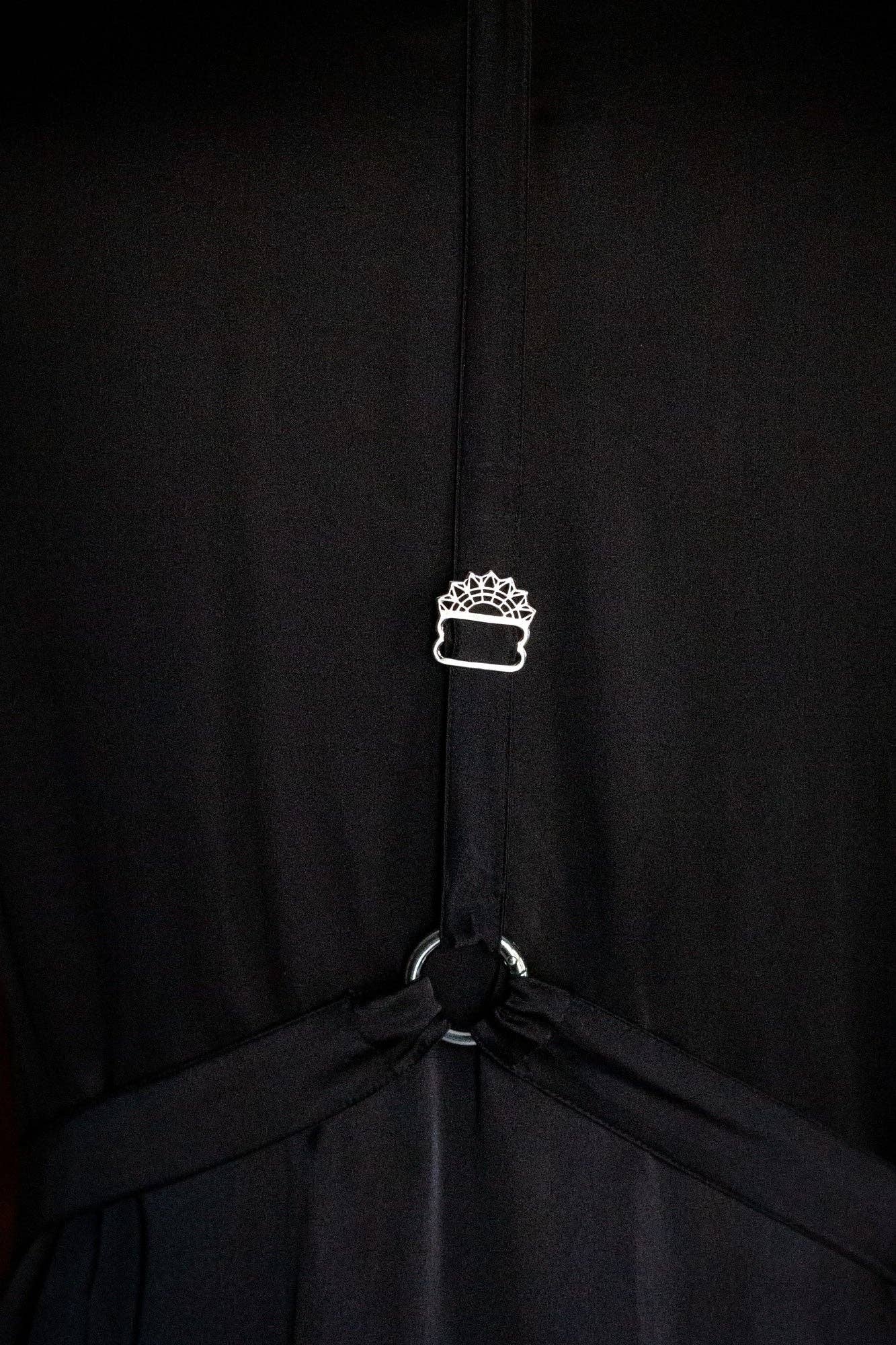 OBJECT & DAWN - Wholesale Robe - Women's - Tamoe Silk Top Stitched Hooded Robe - 3 Color Variants19