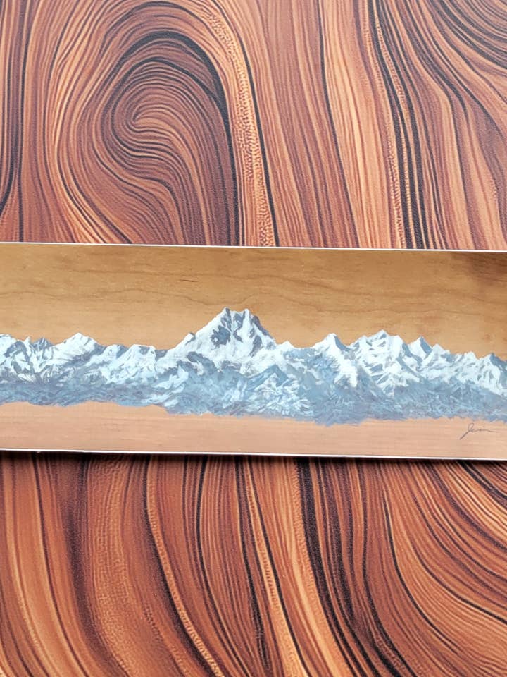 Olympic Mountain Range Sticker for wholesale by Jessica Plesko Art