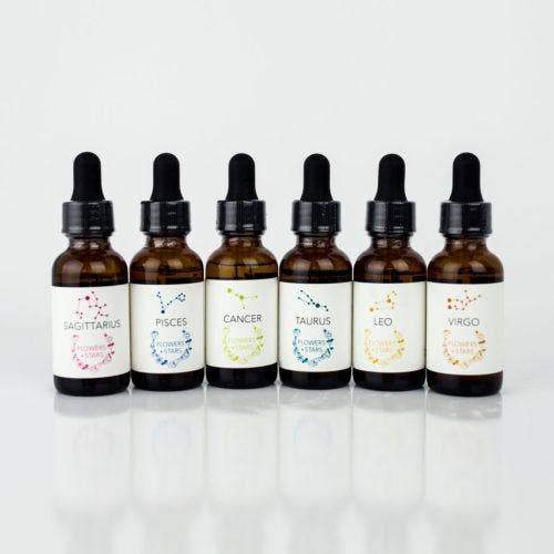 Zodiac Flower Essence-sæt for engroshandel hos Flowers and Stars Shop