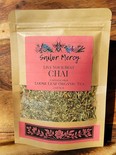 Thé Chai Loose Leaf, décafiné pour la vente par Sailor Mercy