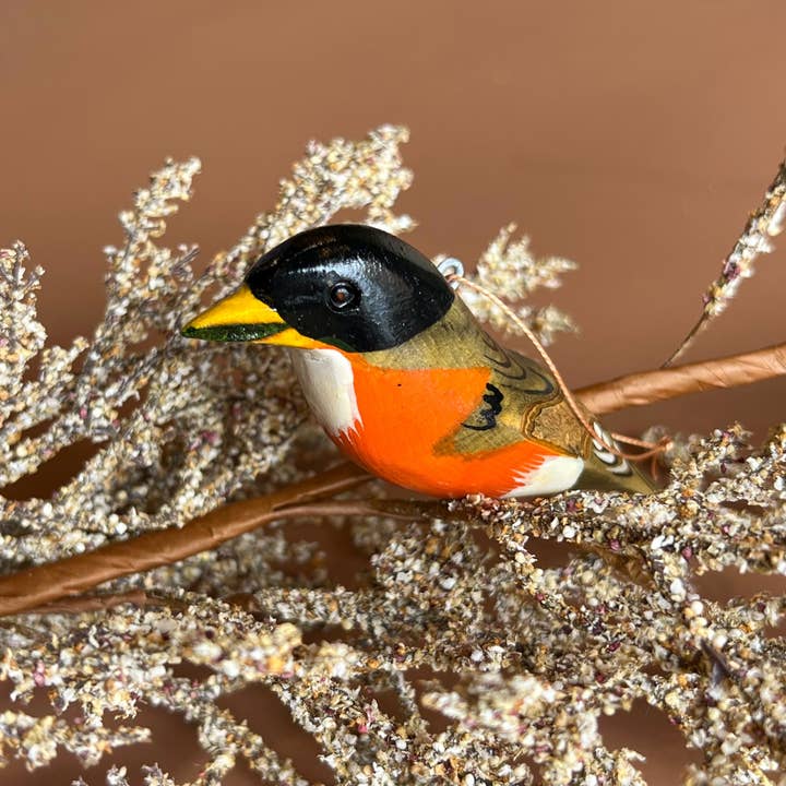Ornaments 4 Orphans – wholesale Ornament – Robin Wood Bird Ornament