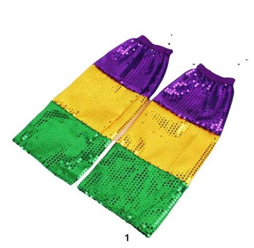 SJ NOLA LLC – Engroshandel Benvarmere - Dame – Mardi Gras paillet benvarmere