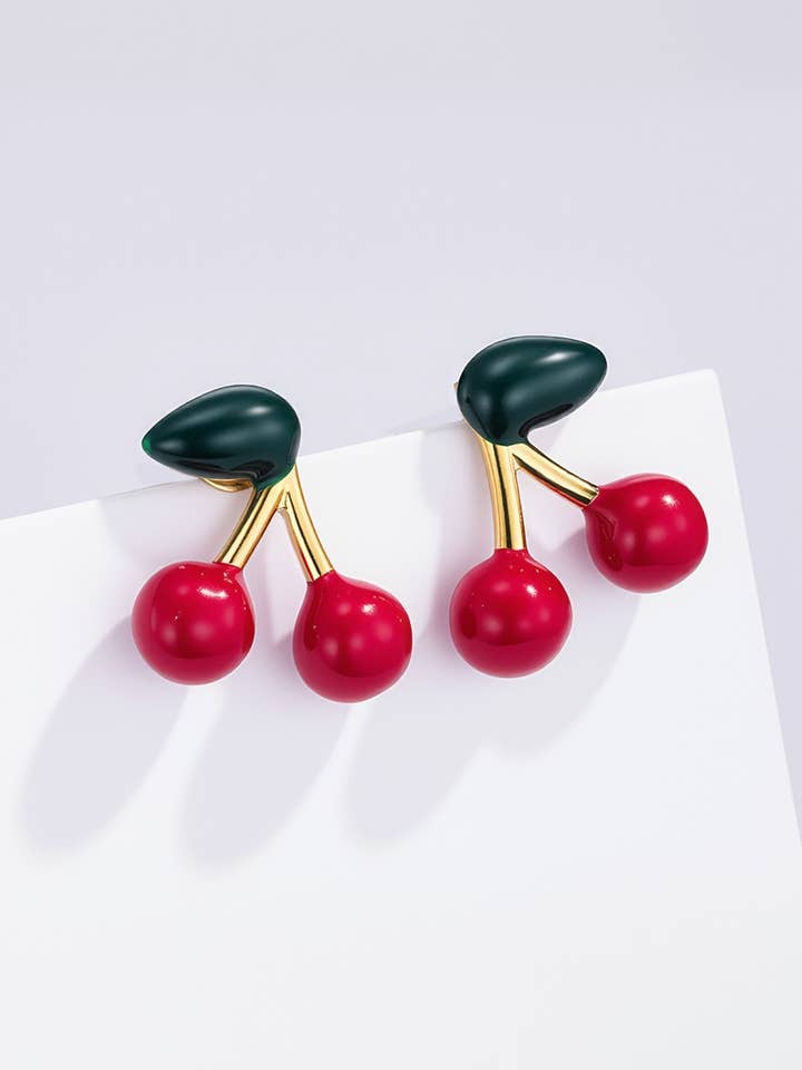 Stainless steel earrings 124AQ418 for wholesale by BYREN | ÉLINE L'ATELIER