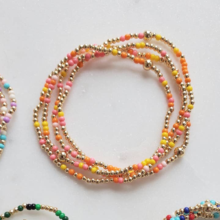 Sunrise Miyuki Bracelet for wholesale by Alma Libre Jewelry