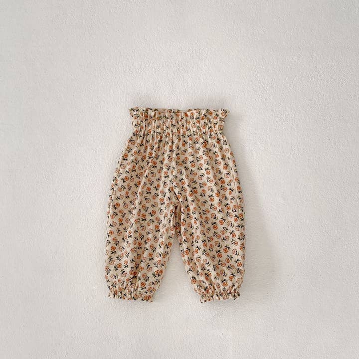 Aprikose 3-24M Baby Mädchen Blumenhosen Großhandel Baby Boutique Kleidung V3824032600130 für den Großhandel auf Faire