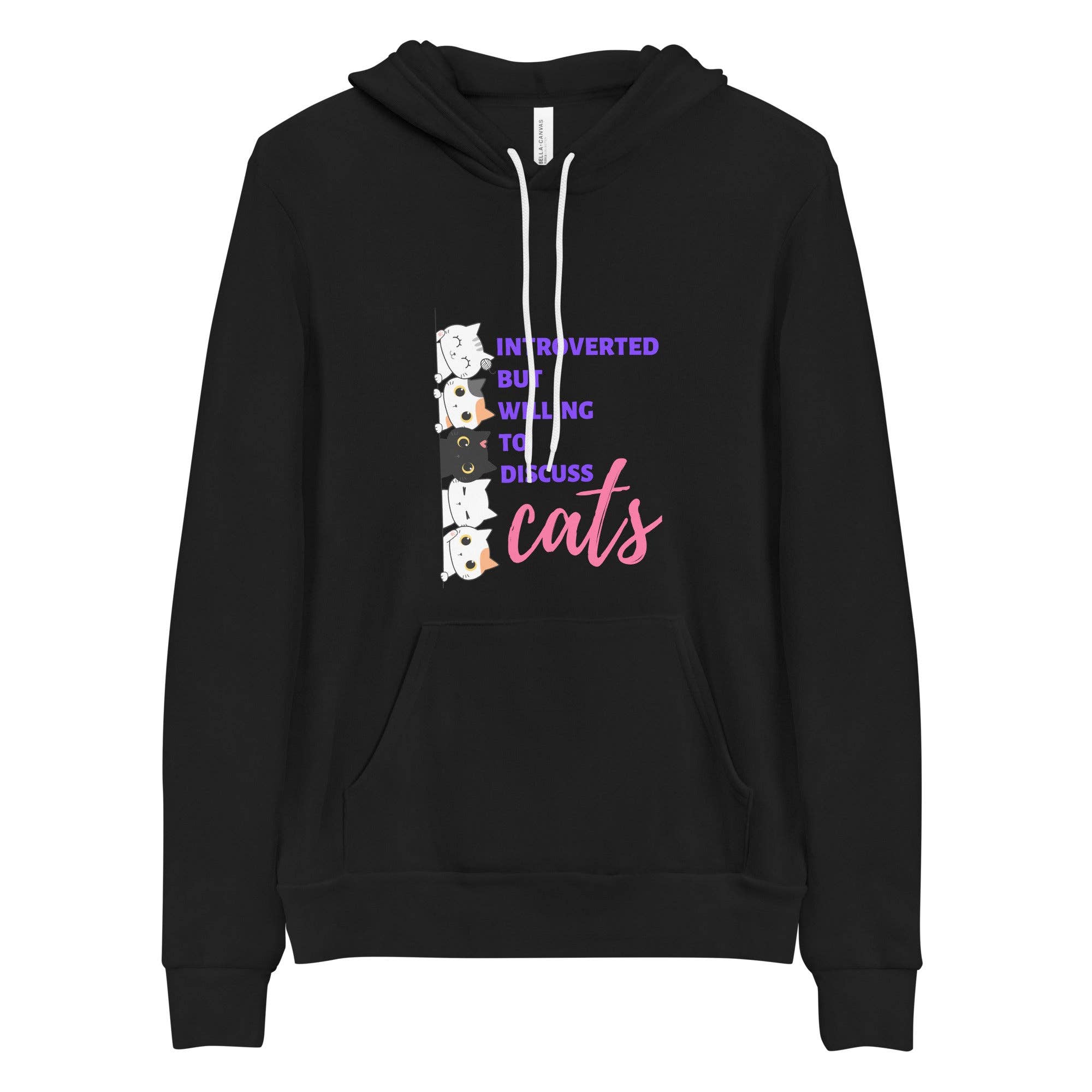 Purrtastic Presents – wholesale Hoodie – Unisex – Introverted But Willing To Discuss Cats Hoodie0