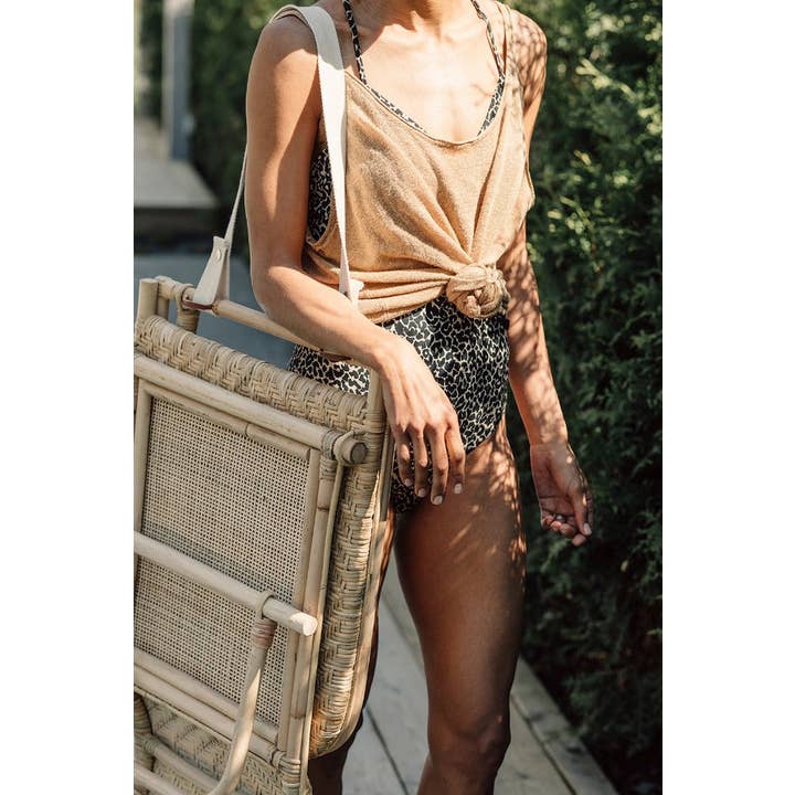 The Straw Studio - Wholesale Beach Accessories - The Picnic Chair (incl. shoulder strap) - Tiny net