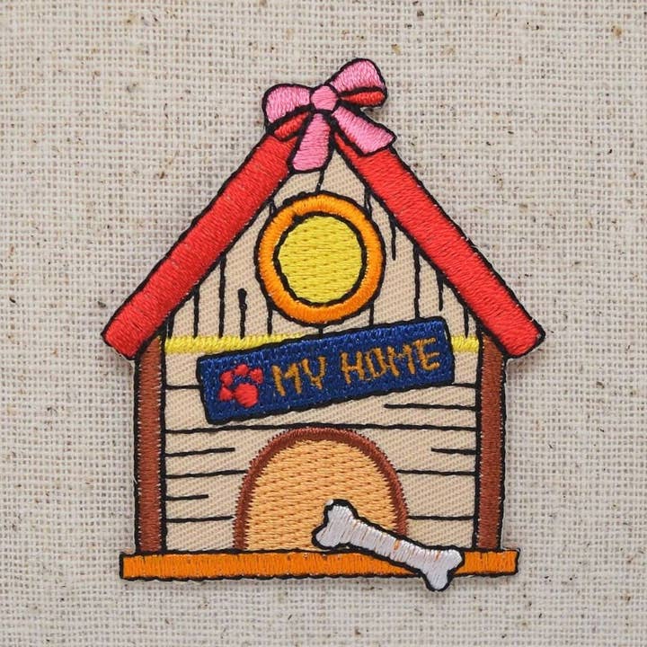 Dog House - Bow, Bones - My House Sign Iron on Patch and other Purchase Wholesale dog house sign. Free Returns & Net 60 Terms on Faire trending on Faire.