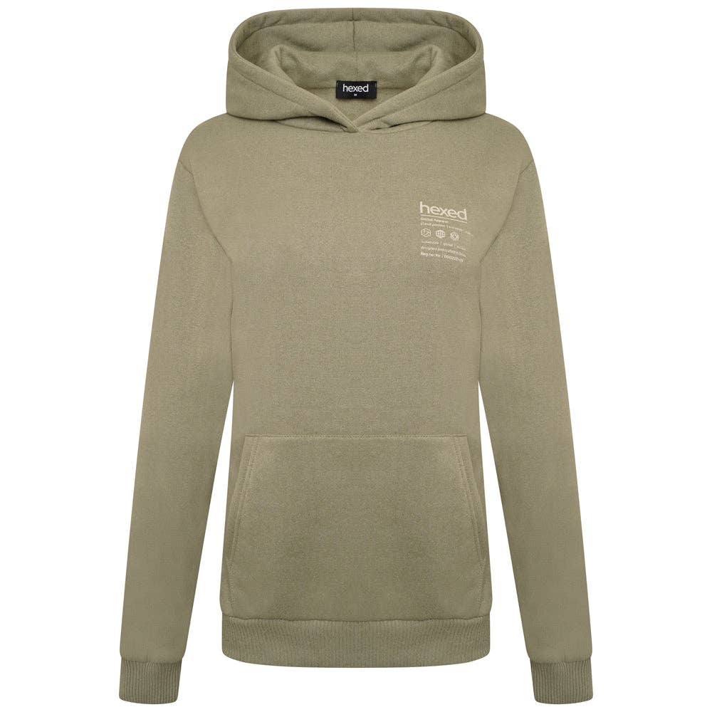 Light Khaki PLANET POSITIVE UNISEX HOODIE for wholesale on Faire0