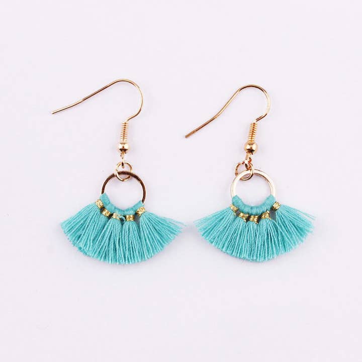 Kate Tuesday Jewelry - Wholesale Dangle Earrings - Mini Summer Bright Tassel Earrings1
