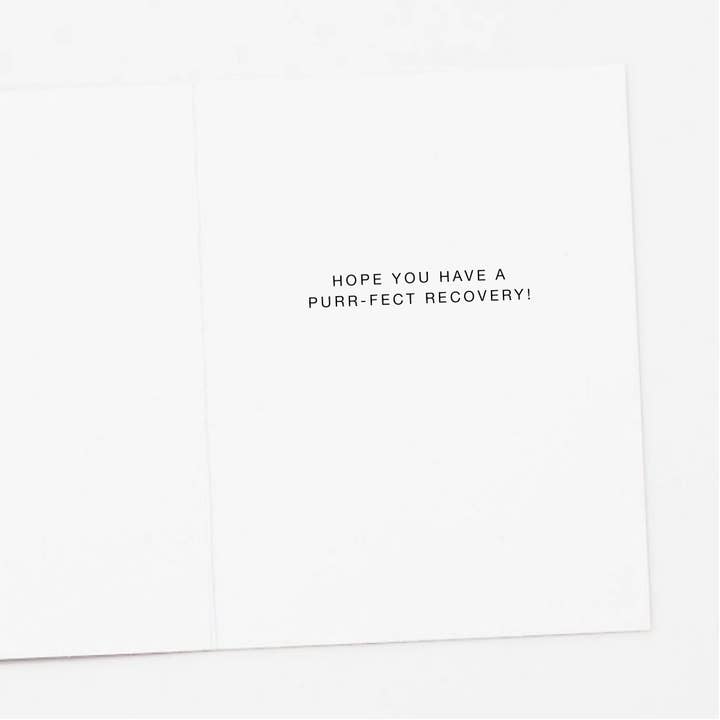 Apartment 2 Cards - Wholesale Get Well Card - Recuperating Black Cat Get Well Card1