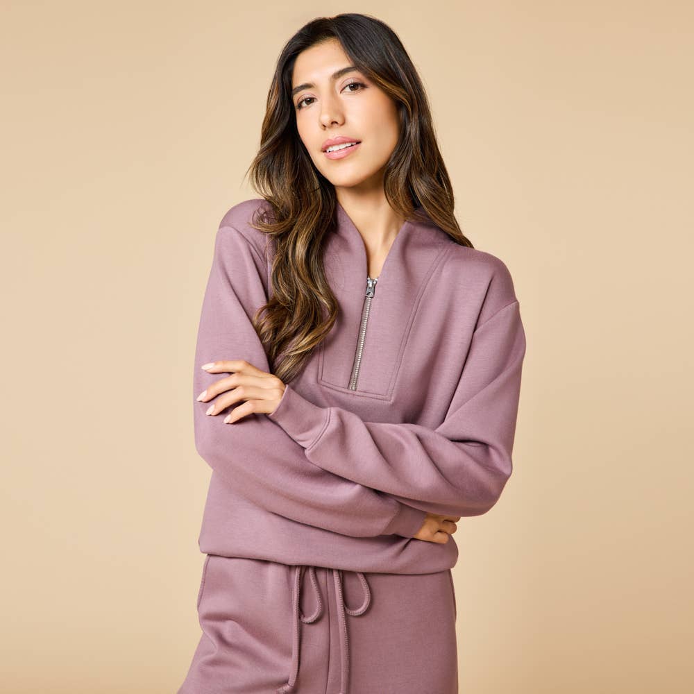 Softies – wholesale Mjukisset – Dam – Athleisure DreamTech 1/4 Zip Jogger Set för kvinnor13