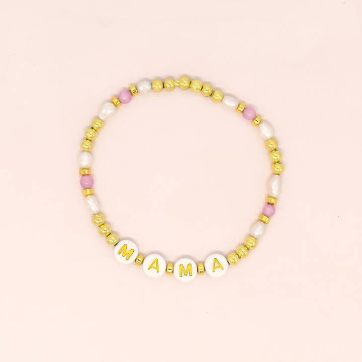 Bracelet Mama Doré pour la vente par Taylor Adorn