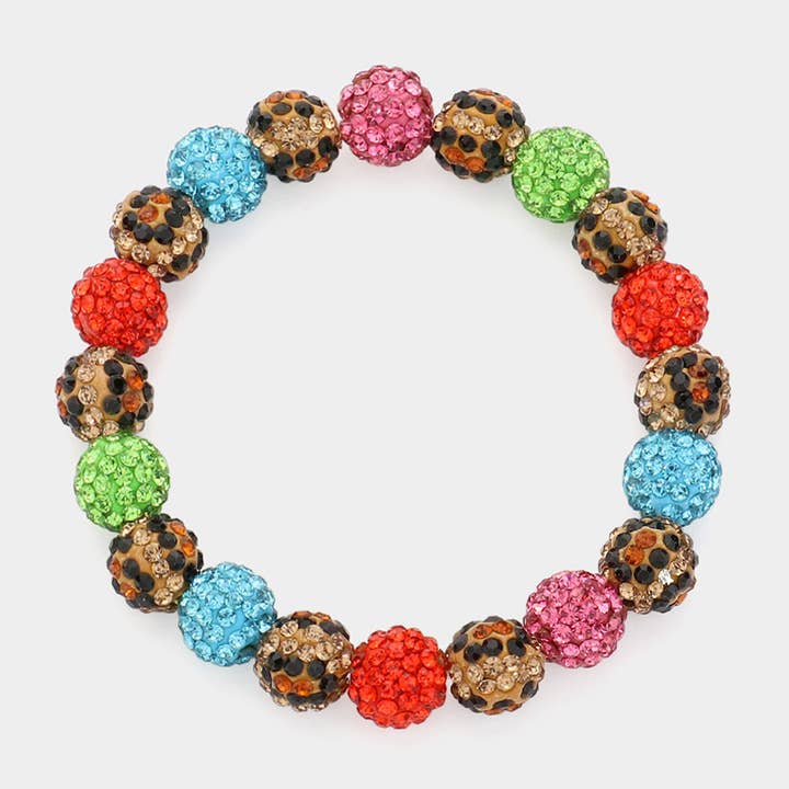 Sensibling Corp. – wholesale Beaded bracelet – Shamballa Ball Beaded Stretch Bracelet18