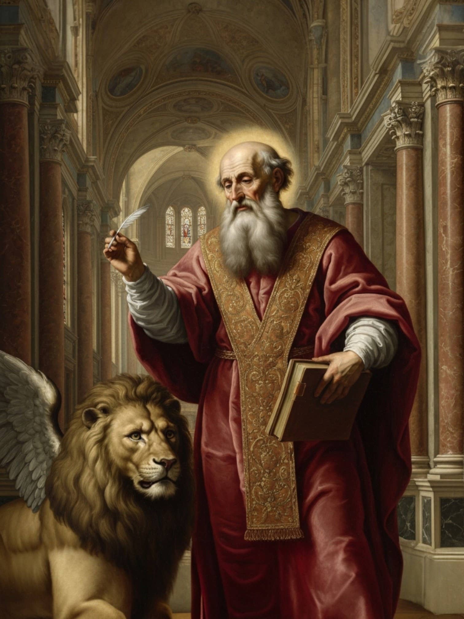 Costa Articoli Religiosi - Wholesale Art Print - Painting St. Mark the Evangelist canvas various sizes0