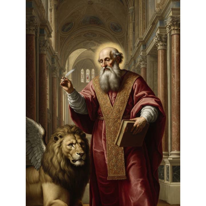 Costa Articoli Religiosi - Wholesale Art Print - Painting St. Mark the Evangelist canvas various sizes