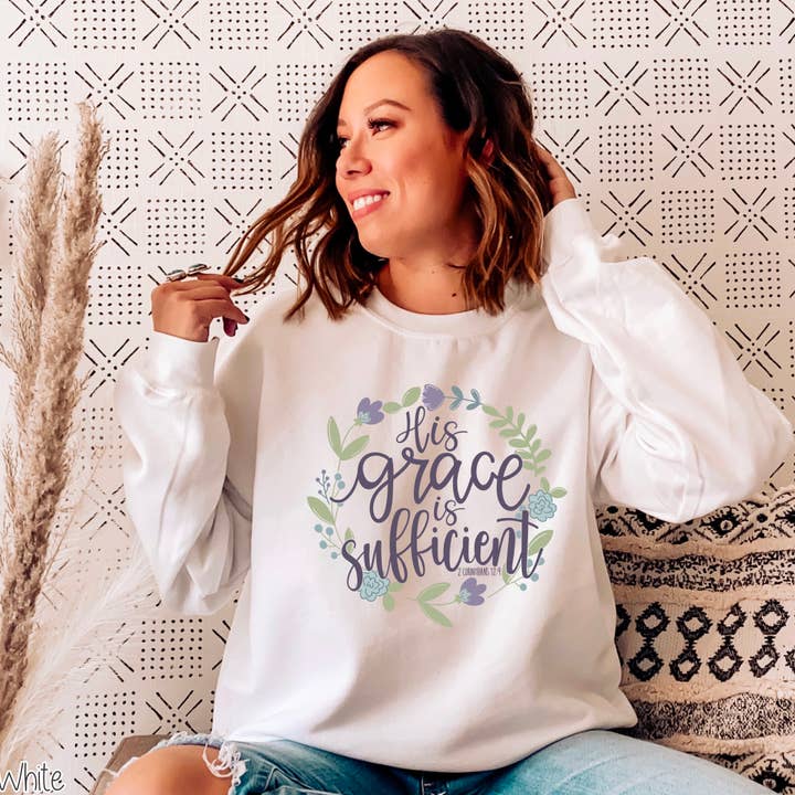 Bama Screens - Wholesale Sublimation Transfer - His Grace Is Sufficient #BS27072