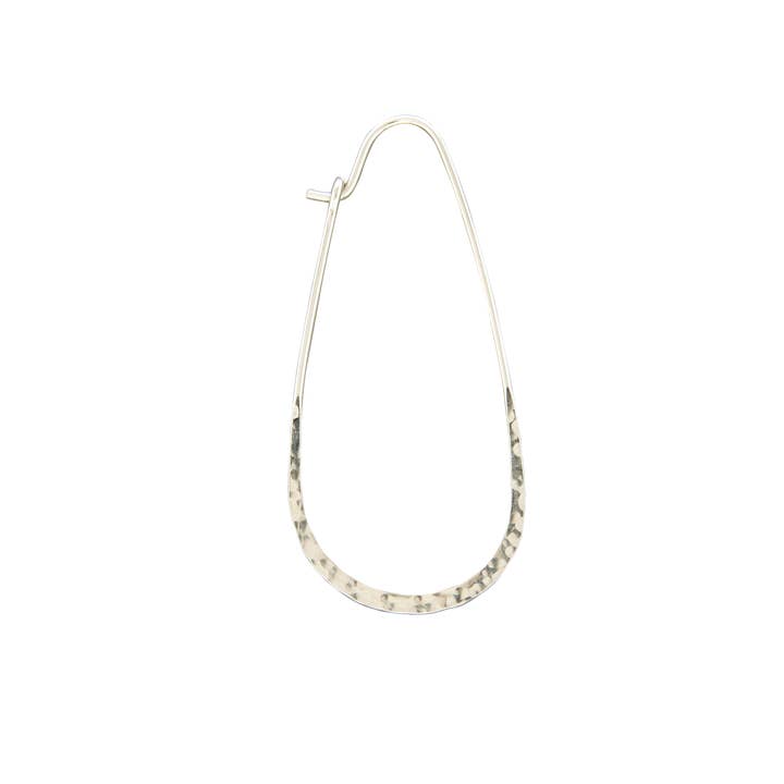 Elongated Tear Drop Hoop Earrings for wholesale by Mark Steel Jewelry