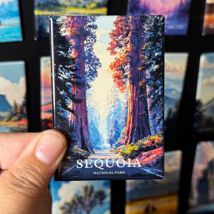 Sequoia Magnet | National Park Inspired  for wholesale by Tieu Magnetic