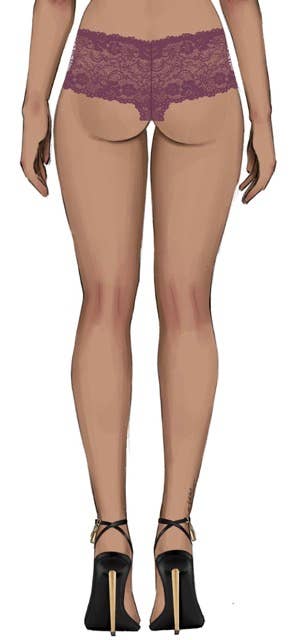 House of Desire – Engroshandel Undertøj - Dame – CAITLIN BLOMSTRET BLONDE CHEEKY87