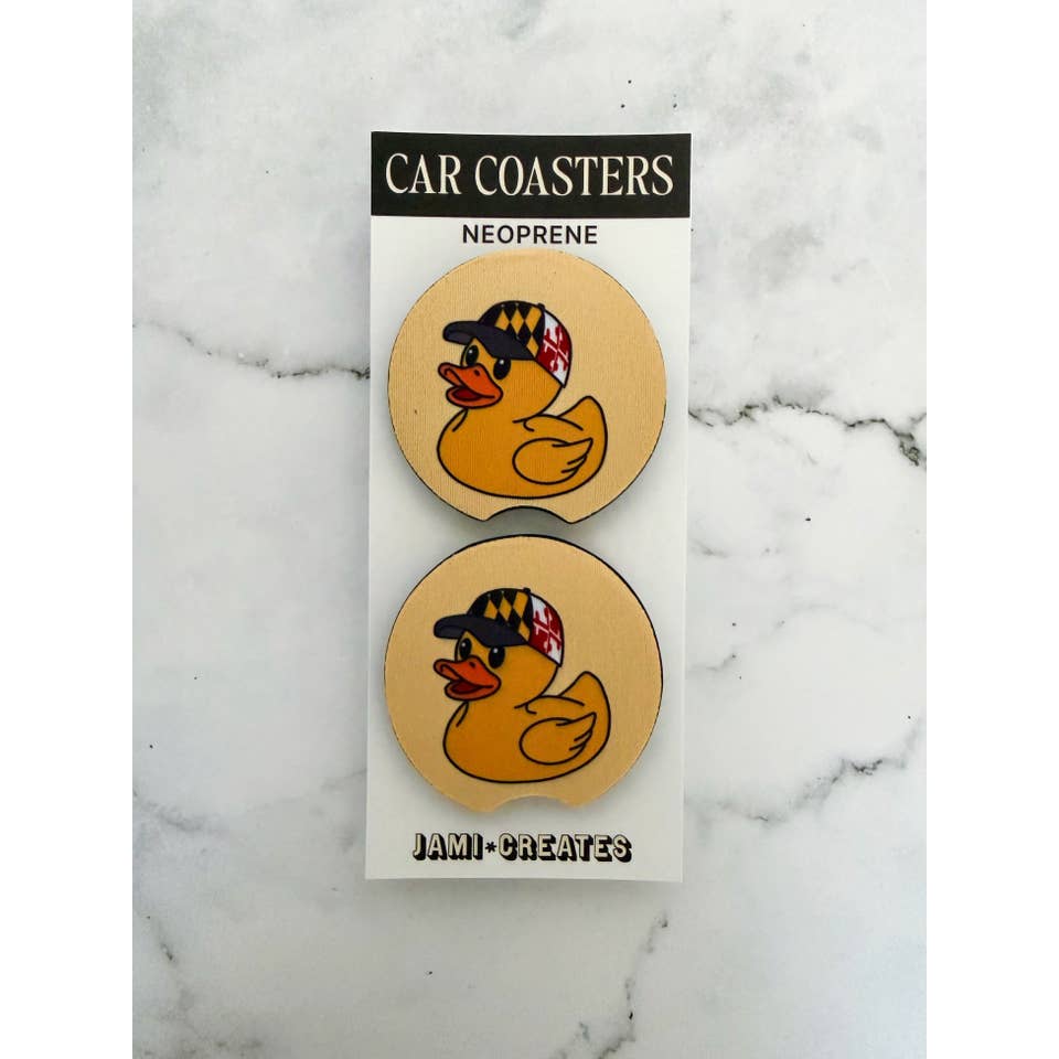 Posavasos para coche de patito de goma de Maryland para venta al por mayor de Jami Creates