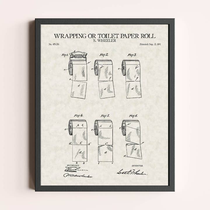 Brevet d'Impression de Rouleau de Papier Toilette pour la vente par Damon D Chan