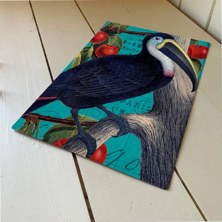 Enseigne murale humoristique en métal Toucan Blue pour la vente par The British Metal Signs Company