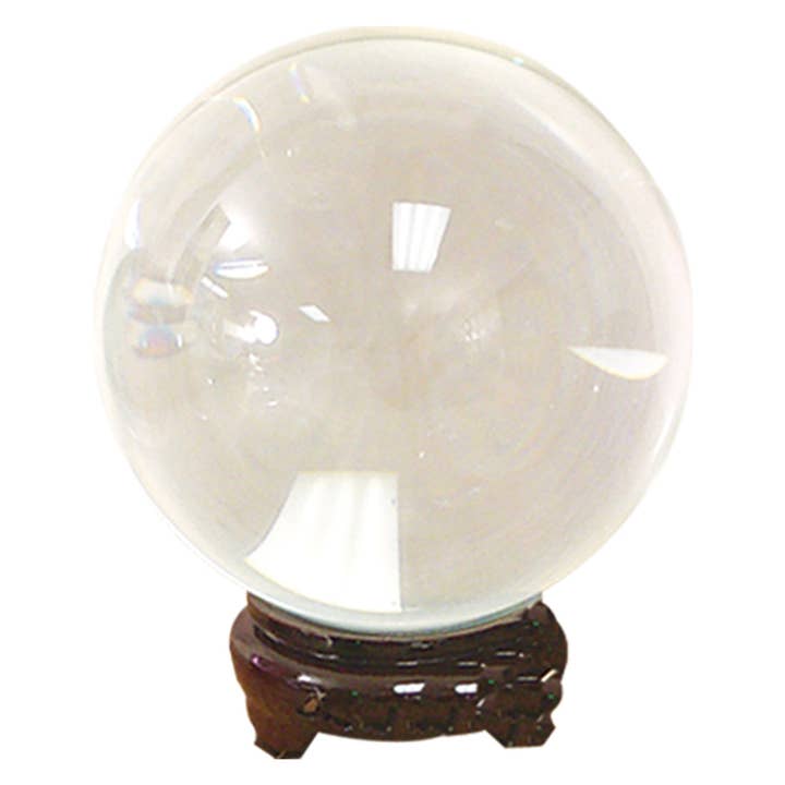 Original Source - Wholesale Spiritual Stone/Crystal - "Crystal" Ball – Elegant Glass Crystal Sphere - Clear