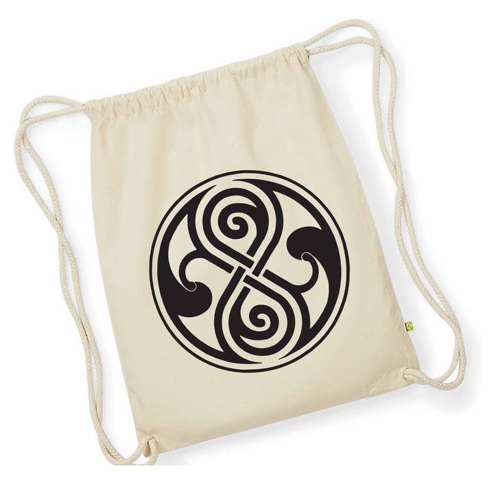 Seal of Rassilon Gymsac for wholesale by Meeplings | Handmade in Berlin