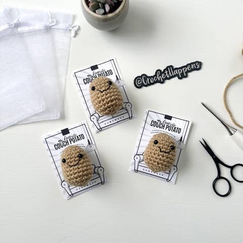 Crochet Happens - Wholesale Decorative Tabletop Object - Couch Potatoes - Set of 8 - Made to Order4