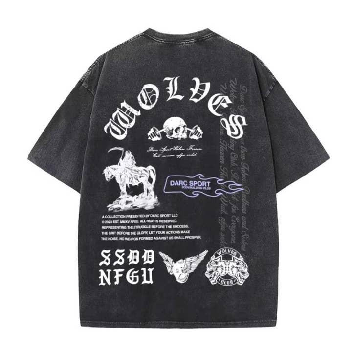 Hip Hop Streetwear T-Shirt DARC SPORT 230G Vintage Tee for wholesale by TheKingShirt