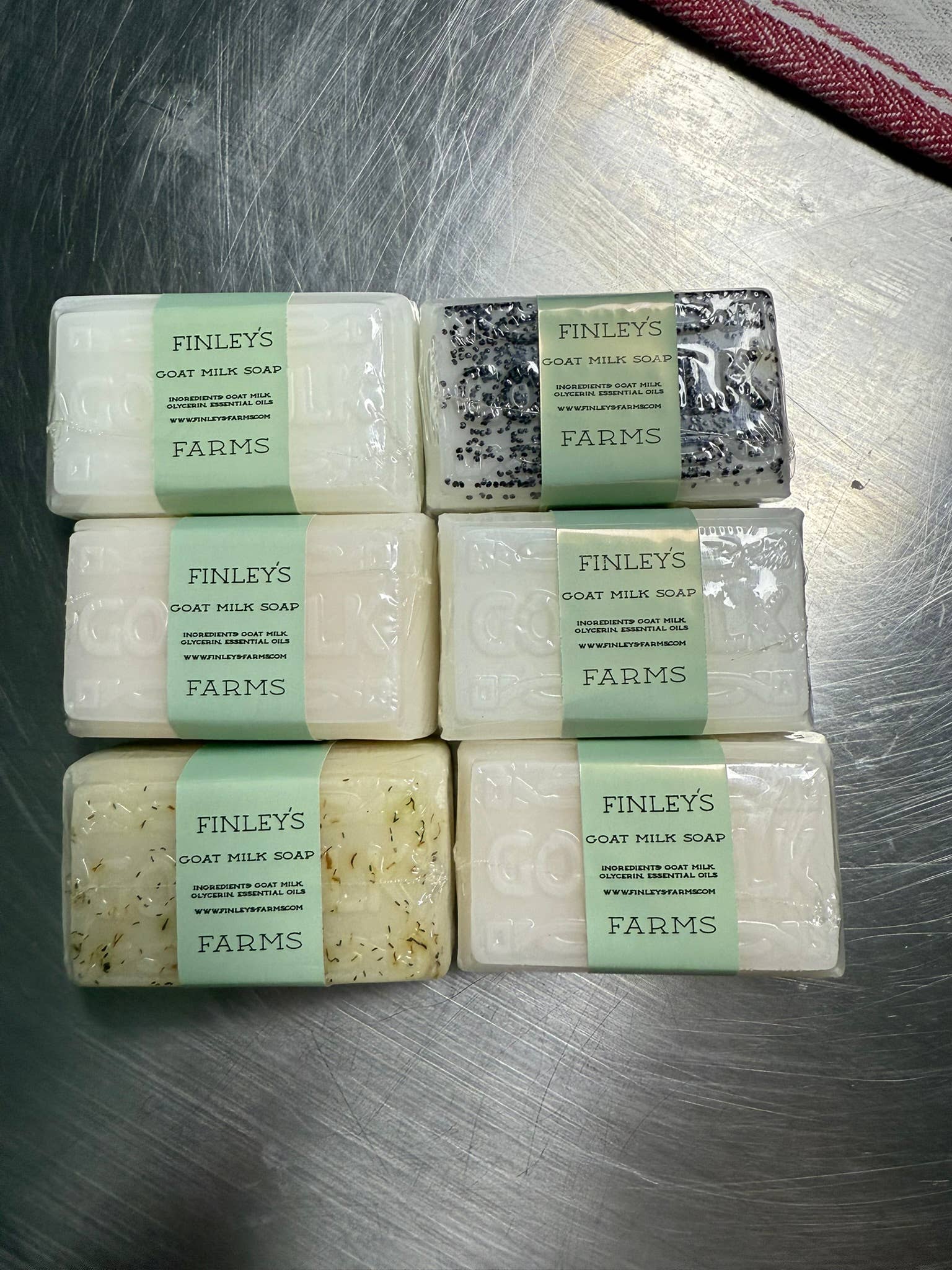 Finleys Farms - Wholesale Bar Soap - Finley’s Farms Goat Milk Soap – Travel Size Guest Bars9