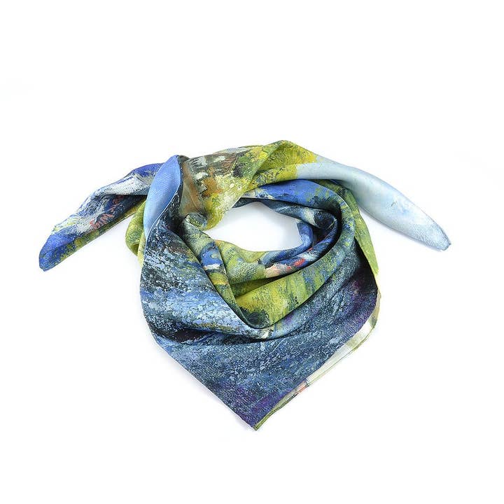 Staithes Beck Square Scarf for wholesale by David Watson