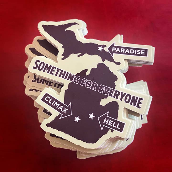 Michigan Something For Everyone 3" Stickers (Set Of 3) for wholesale by 12 Acre Studio
