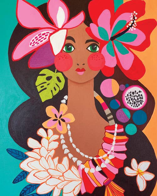 Suzanne Jennerich - Wholesale Art Print - LEI GIRL PAIA print0