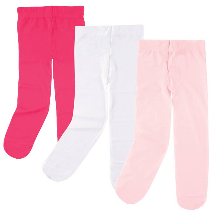 Luvable Friends Nylon Tights, Dark Pink Light Pink for wholesale by BabyVision