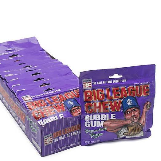 Uva Mastigável Big League 12 ct. por atacado de Sugar Bear Candy