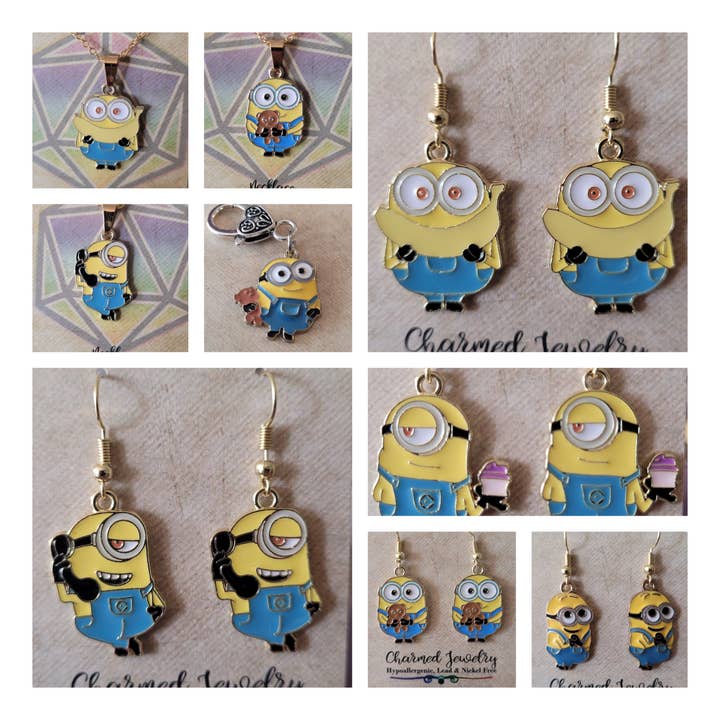 Bello! Minion Cartoon inspired Jewelry & Accessories and other Purchase Wholesale minion. Free Returns & Net 60 Terms on Faire trending on Faire.