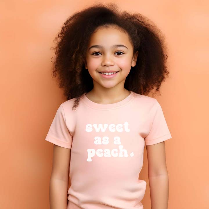 Sweet as a Peach | Kids Tee for wholesale by Holland Ave Clothing