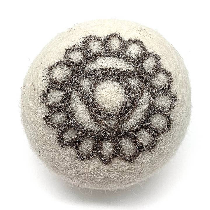 Handmade Throat Chakra Wool Ball for wholesale by Wooliie