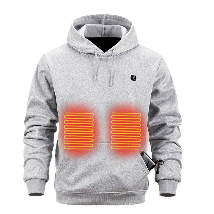 Heated Hoodie Smart Heating Large Size Fashion New for wholesale by Plush Looks