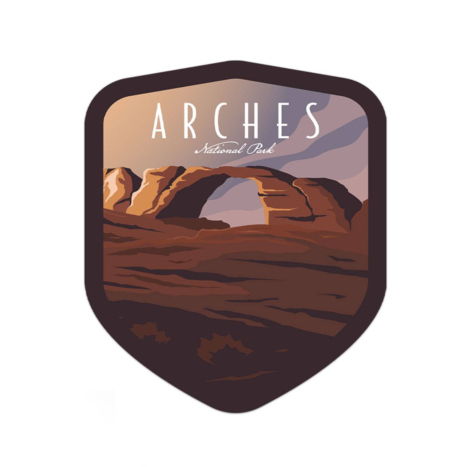 Albion Mercantile Co. - Wholesale Sticker - Arches National Park Sticker4