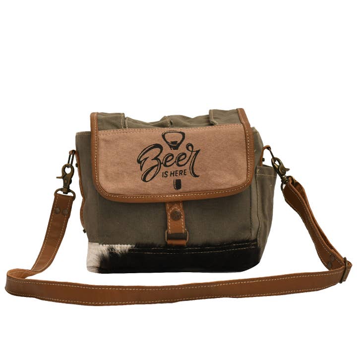 Soporte de lona y piel para cerveza Kido 6 para venta al por mayor de Hopofly Bags