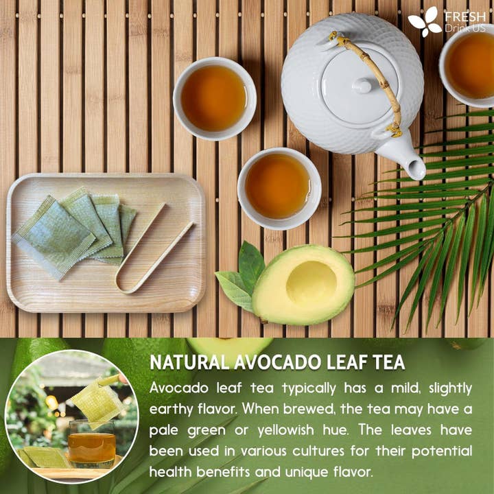 Naomi's Happy Place Shop - Wholesale Health/Detox Tea - Natural Avocado Whole Leaves Dried, Tea Bags, 100% Pure from Avocado Leaves, Avocado Leaf Tea, Hojas de Aguacate Seca, No Additives, No Caffeine, Vegan15
