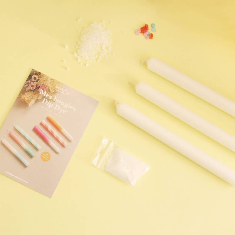 La Petite Épicerie - Wholesale DIY Craft Kit - DIY Home Deco 09 - My Dip Dye Candles - Citrus3