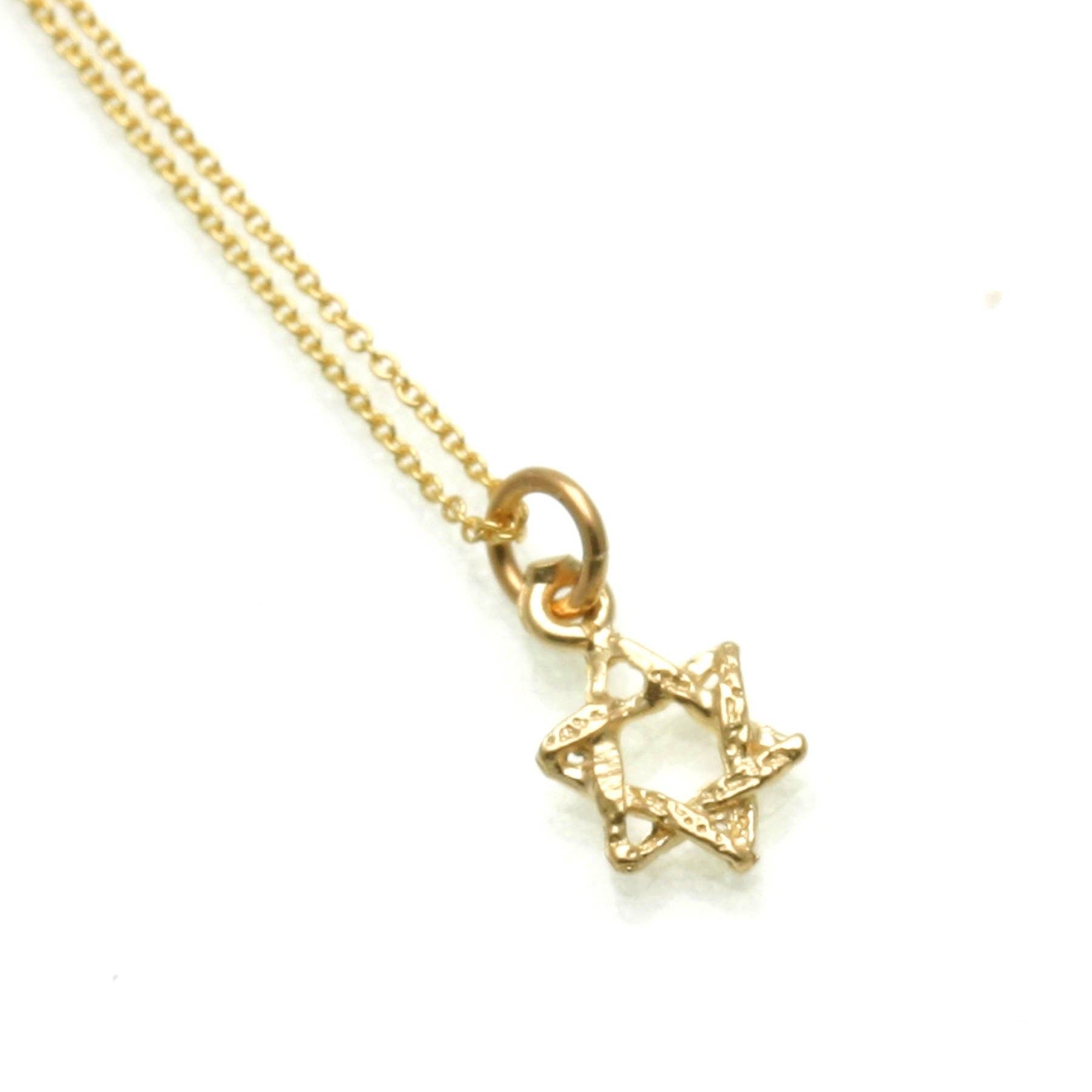 Bareket Fine Jewelry - Wholesale Pendant/Charm Necklace - 14k Yellow gold Petite Star of David Necklace1