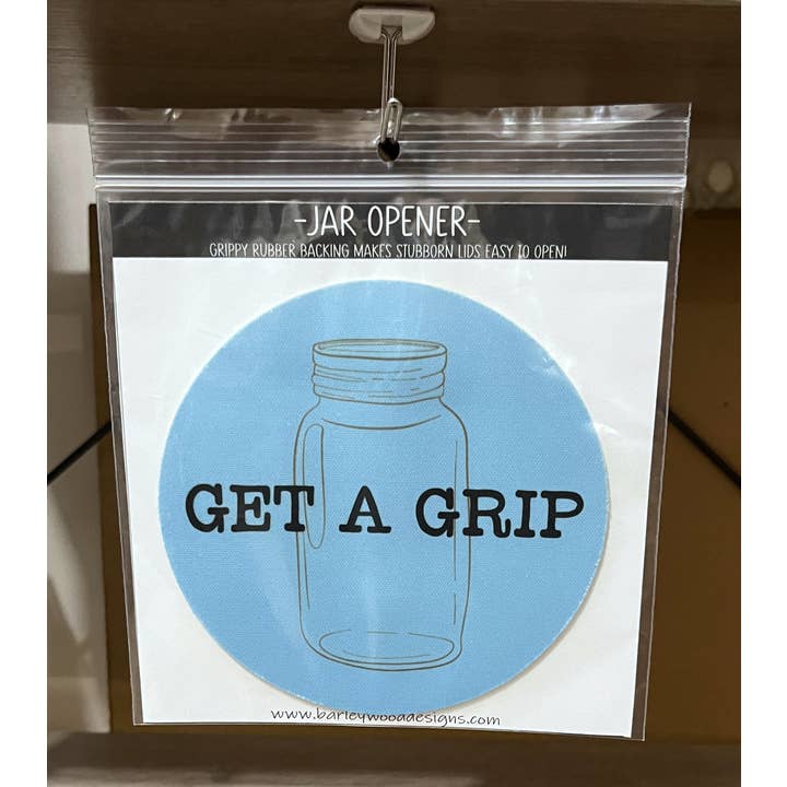 Barleywood Designs - Wholesale Jar Opener - Get A Grip Jar Opener With Rubber Grip Backing1