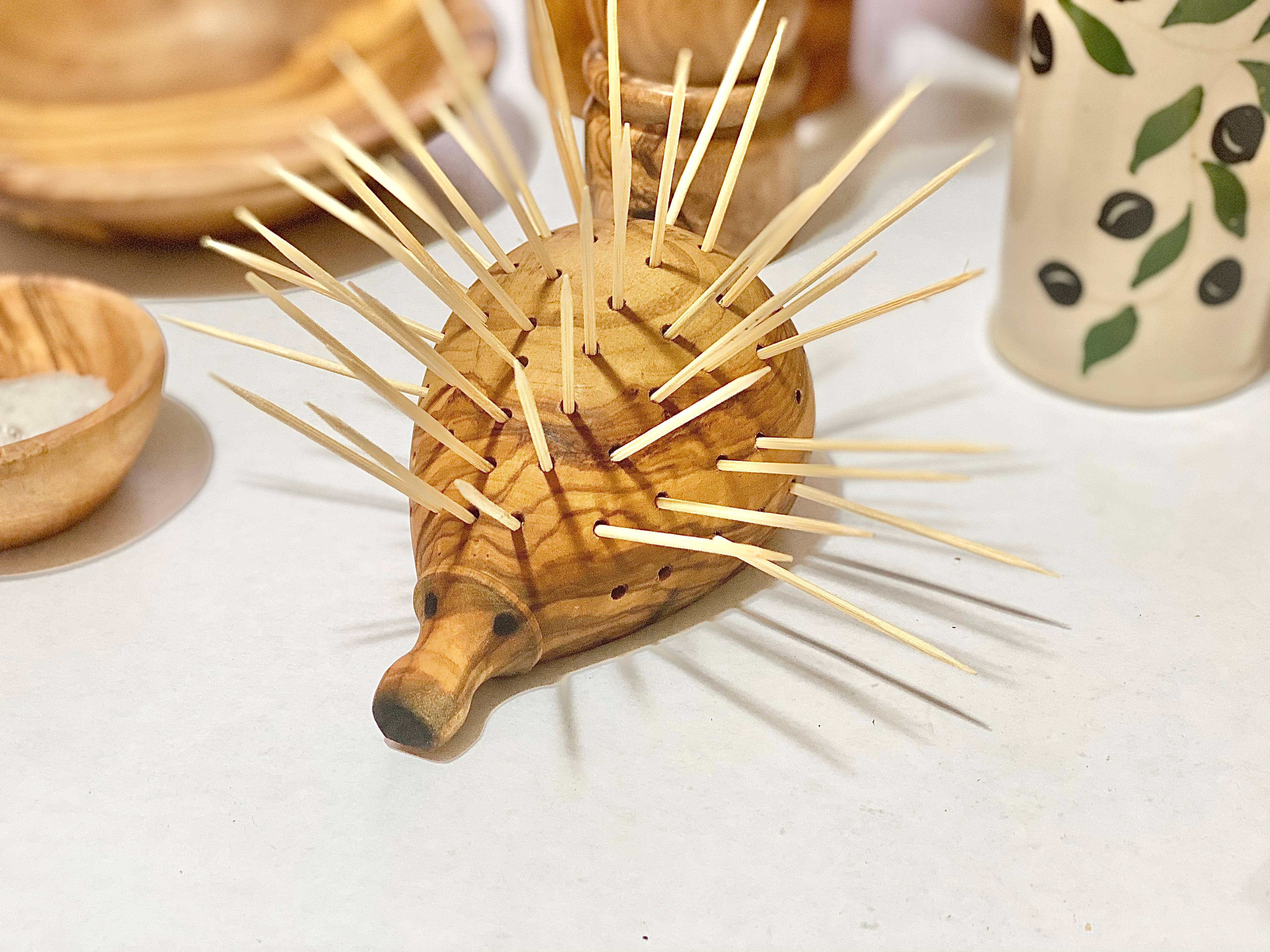 Natural OliveWood - Venta al por mayor Utensilio/dispositivo de cocina - Soporte para palillos de madera de olivo2